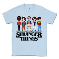 Dusty Blue stranger kids Classic Tee - artisFamous