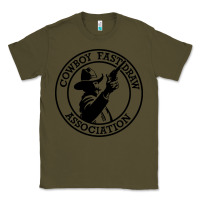 Army Green cowboy fast draw association Classic Tee - artisFamous