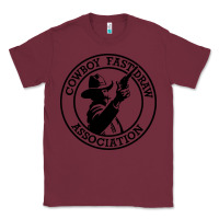 Burgundy cowboy fast draw association Classic Tee - artisFamous