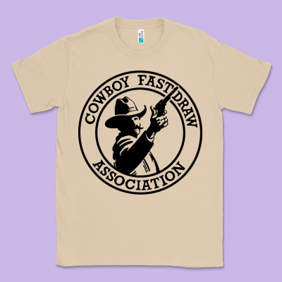 Cowboy Fast Draw Association Classic Tee Designed By Artisfamous
