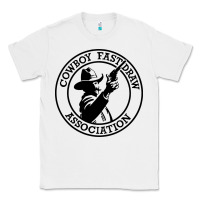 White cowboy fast draw association Classic Tee - artisFamous
