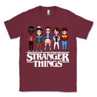 Burgundy stranger kids Classic Tee - artisFamous