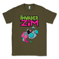Army Green Invader Zim Gir Classic Tee - artisFamous