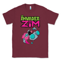 Burgundy Invader Zim Gir Classic Tee - artisFamous