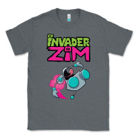 Charcoal Heather Invader Zim Gir Classic Tee - artisFamous