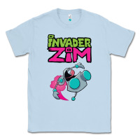 Dusty Blue Invader Zim Gir Classic Tee - artisFamous