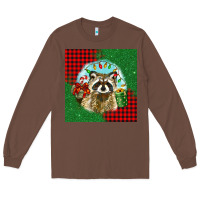 Chestnut christmas raccoon Long Sleeve Tee - BarkalooDesign