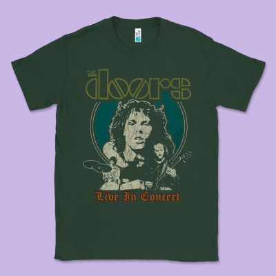 The Doors Live In Concert Classic Tee Designed By Artisfamous