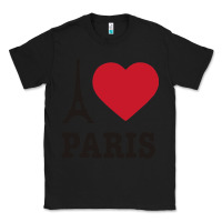 Black i love paris eiffel tower funny Classic Tee - artisFamous
