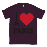 Plum i love paris eiffel tower funny Classic Tee - artisFamous
