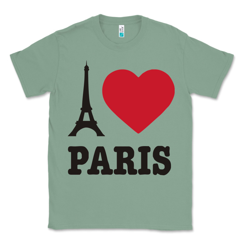 I Love Paris Eiffel Tower Funny Classic Tee by artisFamous | Teevron