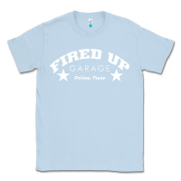 Dusty Blue fired up garage Classic Tee - artisFamous