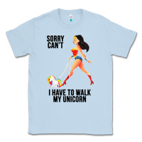 Dusty Blue wonder woman sorry can't Classic Tee - artisFamous