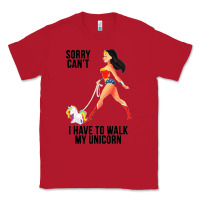 Red wonder woman sorry can't Classic Tee - artisFamous