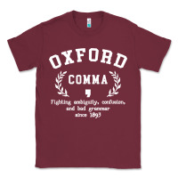 Burgundy funny english grammar nerd Classic Tee - artisFamous