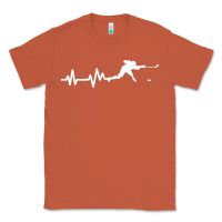Copper hockey player heartbeat ice Classic Tee - artisFamous