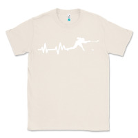 Natural hockey player heartbeat ice Classic Tee - artisFamous