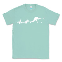 Seafoam hockey player heartbeat ice Classic Tee - artisFamous