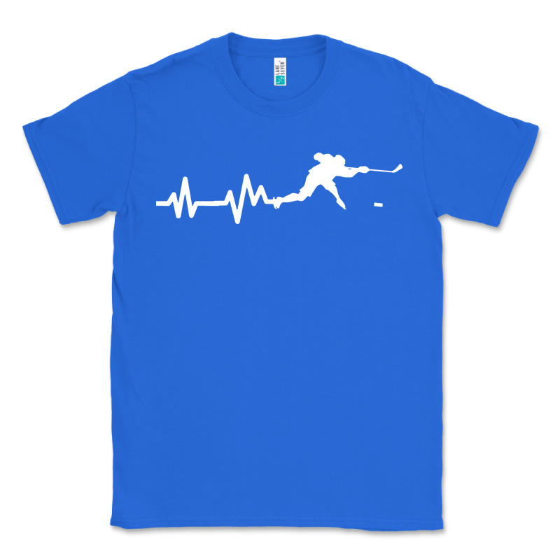 Hockey Player Heartbeat Ice Classic Tee by artisFamous | Teevron