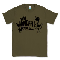 Army Green The Wonder Years Classic Tee - artisFamous