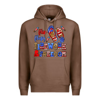 Chestnut flip flops fireworks and freedom Premium Hoodie - AdoDesignShop