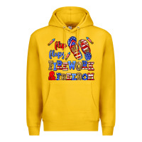 Lemon flip flops fireworks and freedom Premium Hoodie - AdoDesignShop