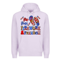 Lilac flip flops fireworks and freedom Premium Hoodie - AdoDesignShop