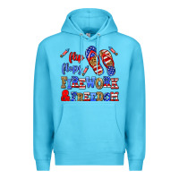 Ocean Blue flip flops fireworks and freedom Premium Hoodie - AdoDesignShop