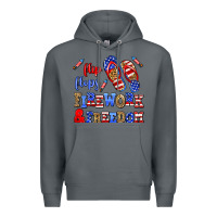 Rock flip flops fireworks and freedom Premium Hoodie - AdoDesignShop