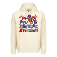 Sandshell flip flops fireworks and freedom Premium Hoodie - AdoDesignShop