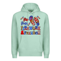 Seafoam flip flops fireworks and freedom Premium Hoodie - AdoDesignShop