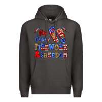Smoke flip flops fireworks and freedom Premium Hoodie - AdoDesignShop