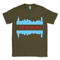 Army Green awesome chicago city Classic Tee - artisFamous