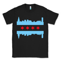 Black awesome chicago city Classic Tee - artisFamous