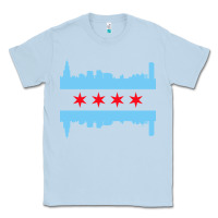 Dusty Blue awesome chicago city Classic Tee - artisFamous