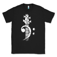 Black musical guitar bass Classic Tee - artisFamous