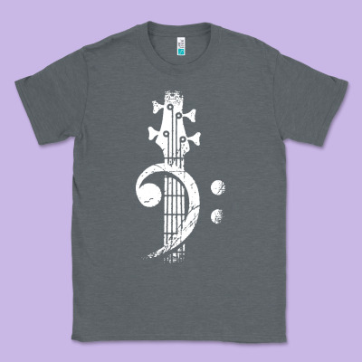 Musical Guitar Bass Classic Tee Designed By Artisfamous