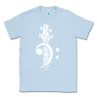 Dusty Blue musical guitar bass Classic Tee - artisFamous