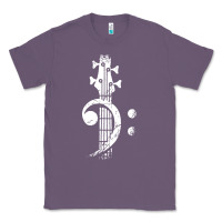 Lavender musical guitar bass Classic Tee - artisFamous