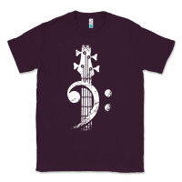 Plum musical guitar bass Classic Tee - artisFamous