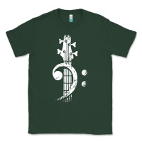 Sports Green musical guitar bass Classic Tee - artisFamous