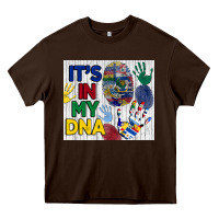 Chocolate Brown it's in my dna tumbler Heavy Core Tee - BundleAndBundleShop