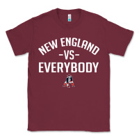 Burgundy new england everybody Classic Tee - artisFamous