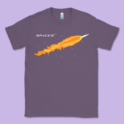 Spacex Rocket Classic Tee Designed By Artisfamous