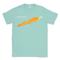 Seafoam SpaceX Rocket Classic Tee - artisFamous