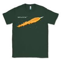Sports Green SpaceX Rocket Classic Tee - artisFamous