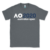 Charcoal Heather australian open Classic Tee - artisFamous