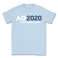 Dusty Blue australian open Classic Tee - artisFamous