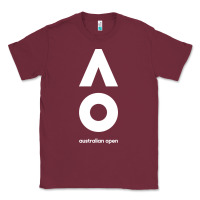 Burgundy australian open Classic Tee - artisFamous