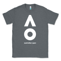 Charcoal Heather australian open Classic Tee - artisFamous